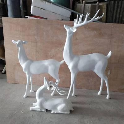 肇庆玻璃钢雕塑工厂供应广州玻璃钢鹿雕塑,不锈钢鹿雕塑,梅花鹿雕像